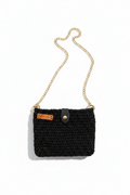 Black Shimmer Crochet Bag - Full Shot