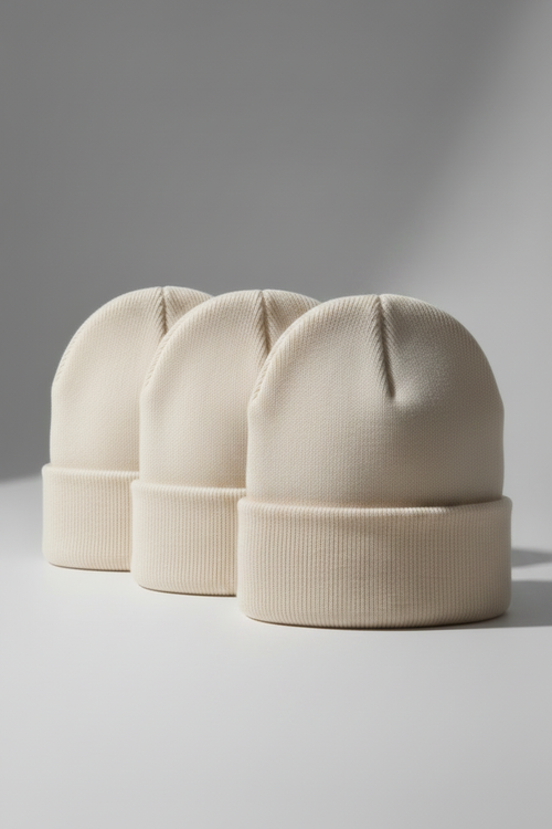 Cream Beanie Bundle