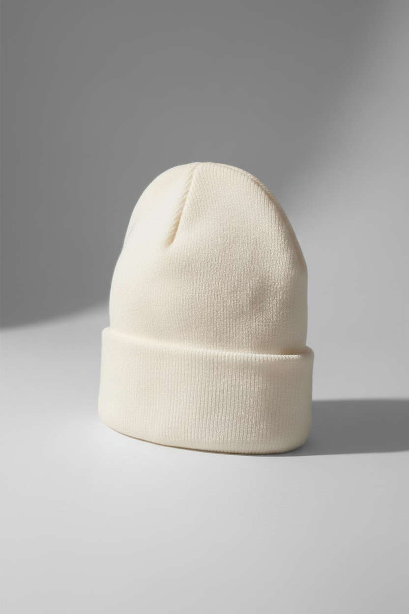 Cream Beanie