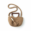 Sand Caramel Crochet Bag - Full Shot