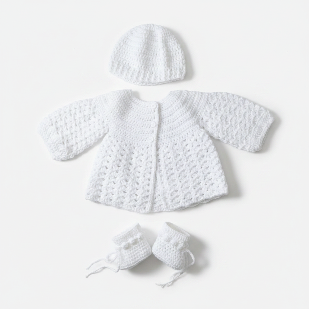 White Baby Set - White Background